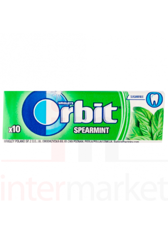 Kramtomoji guma ORBIT SPEARMINT 10vnt. (14g)